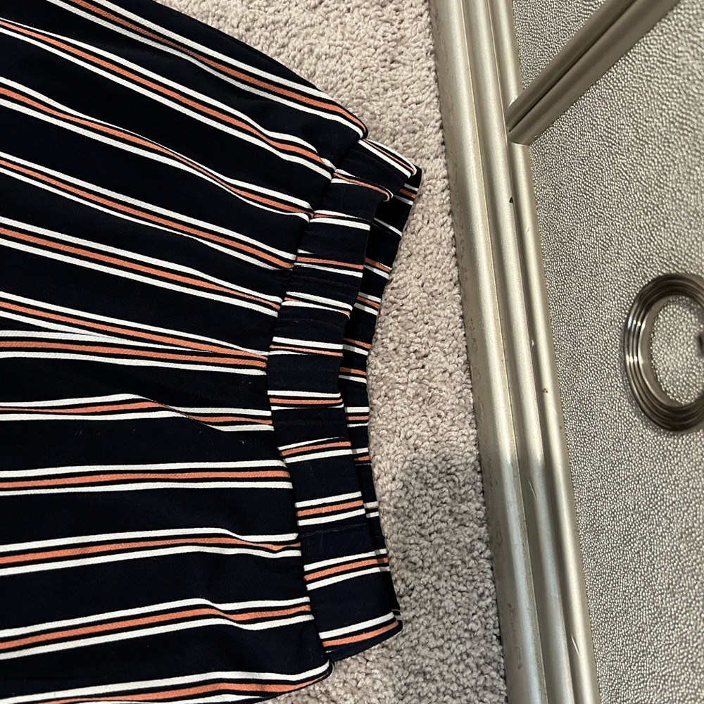 Banana Republic wide leg strip pants!